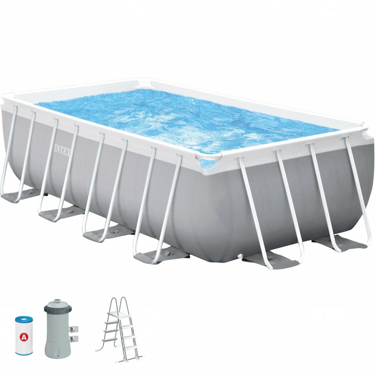 Basseng Avtagbart Intex 400 x 122 x 400 cm 400 x 200 x 122 cm